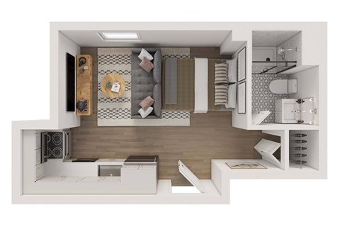 Efficiency  Partial View at The Nest at Lincoln Park West, Illinois